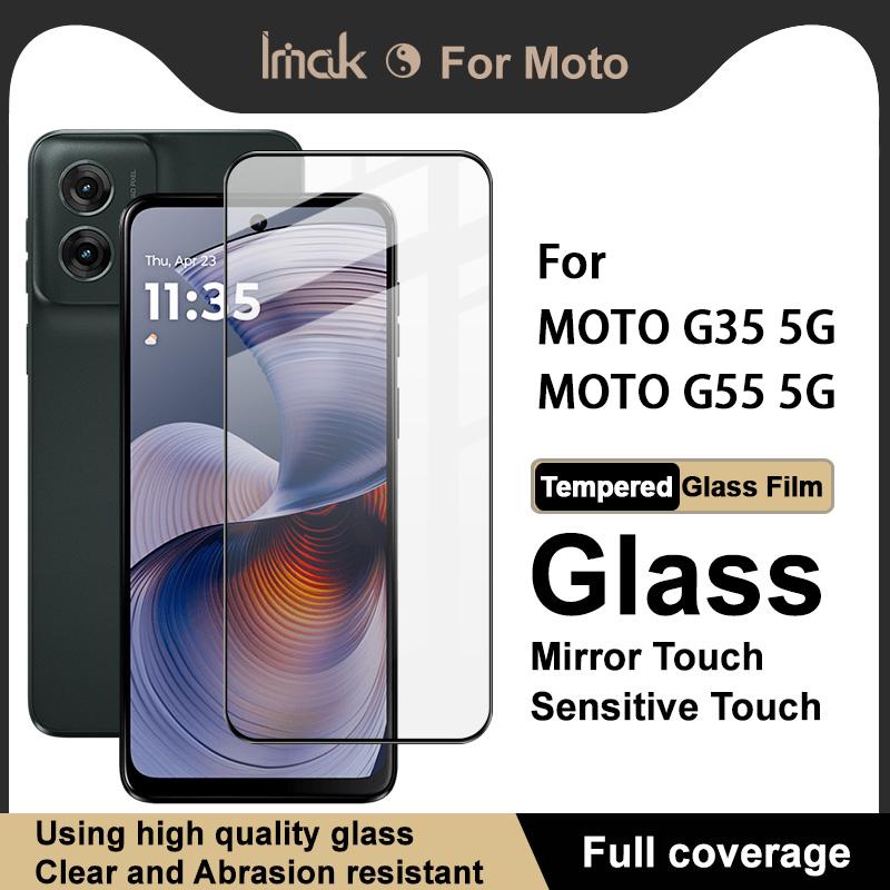 Для Moto G35 G55 5G стекло IMAK полное покрытие закаленное стекло пленка Pro+ серии