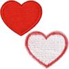 Red Iron On Heart Patches for Clothing Heart Shape Embroidered Pattern Patches  Backpacks
