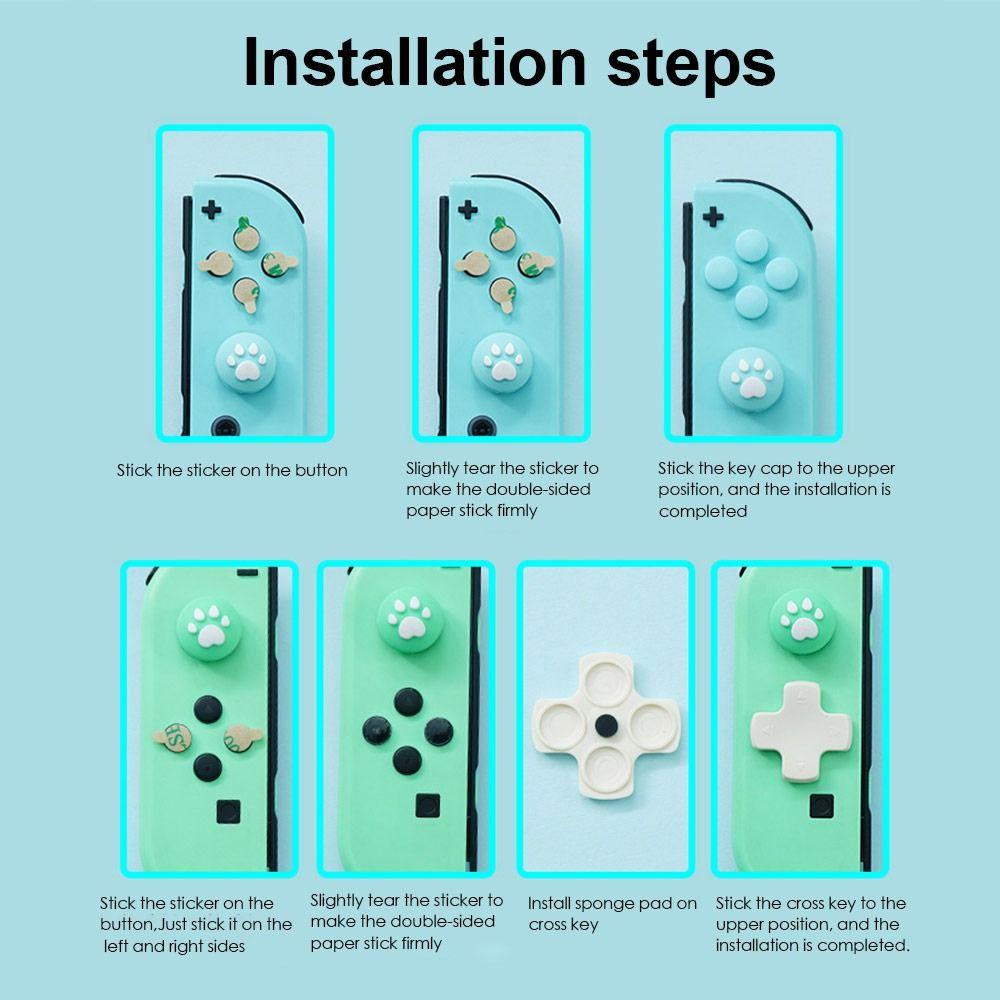 Запасные части Колпачки для джойстика игрового контроллера Накладка на крестовину Наклейка на кнопку-крестик