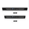 4Pcs Leather Carbon Fiber Car Door Sill Protector Strip Stickers for Volkswagen VW GTI R Line R32 Touareg MK7 Passat Polo Jetta LE8
