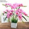 Wedding Flower Artificial Flowers Orchid Flower Without Flower Pot Household Arrangement Flower Art Orchid Silk Flower for Home Wedding Decoration