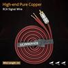 RCA на оголенный провод Динамик 1 упаковка OFC 14AWG RCA Jack Штекер Адаптер Разъем RCA Кабель на оголенный провод Конец Аудиокабель Кабель, 2 м / 6,56 фута