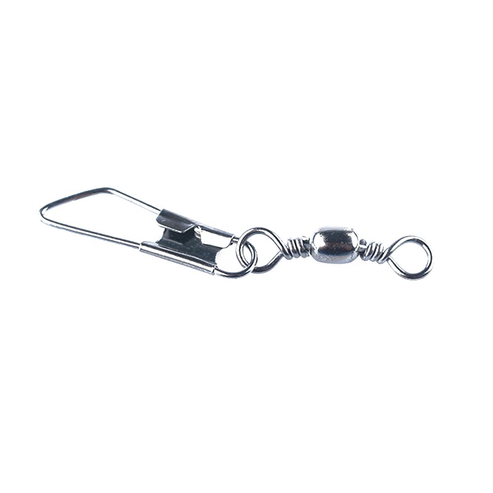 Metal Tool Tackle Swivels Solid Rings Fishing Line Connector Hanging Snap Fishing Pins