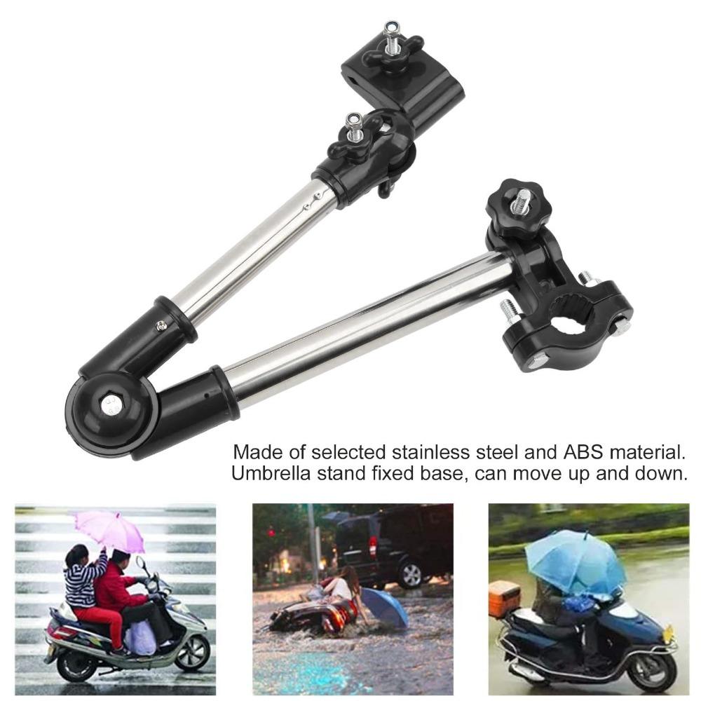 Stainless Steel Bicycle Umbrella Holder Adjustable Clamp Umbrella Holder Clamp for Scooter