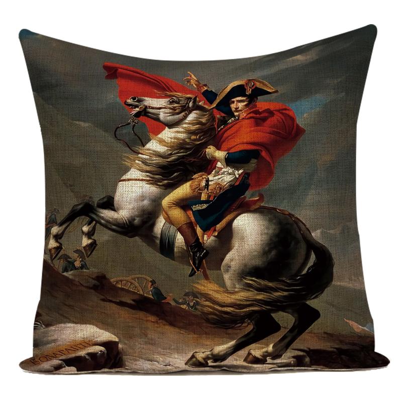 Жемчужная девушка в серьгах Искусство Масляная живопись Декоративная наволочка для подушки из полиэстера для украшения гостиной