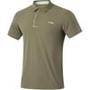 Li Ning Fitness Series однотонный логотип удобная дышащая рубашка поло с коротким рукавом мужские рубашки поло милитари-зеленый APLU121-4