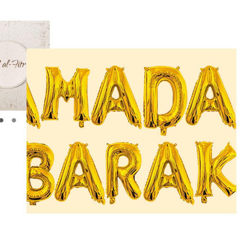 2022 Eid Mubarak Ramadan Kareem Eid Mubarak Balloons Eid Decorations Foil Balloon Moubarak Decor