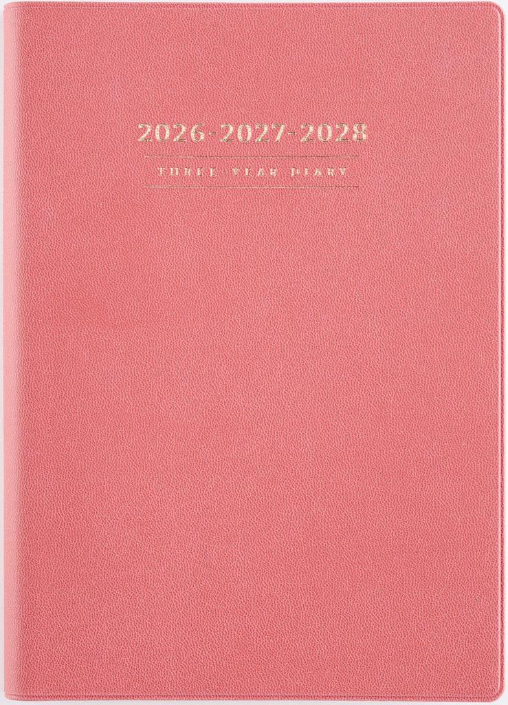 Takahashi 2026 A5 Desk 481 January 3-Year Journal, Pink, No. (Starts 2026)