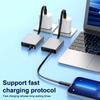 PD Быстрая зарядка Совместимо со смартфонами/ноутбуками Type-C Односторонний выдвижной кабель для передачи данных 66 Вт