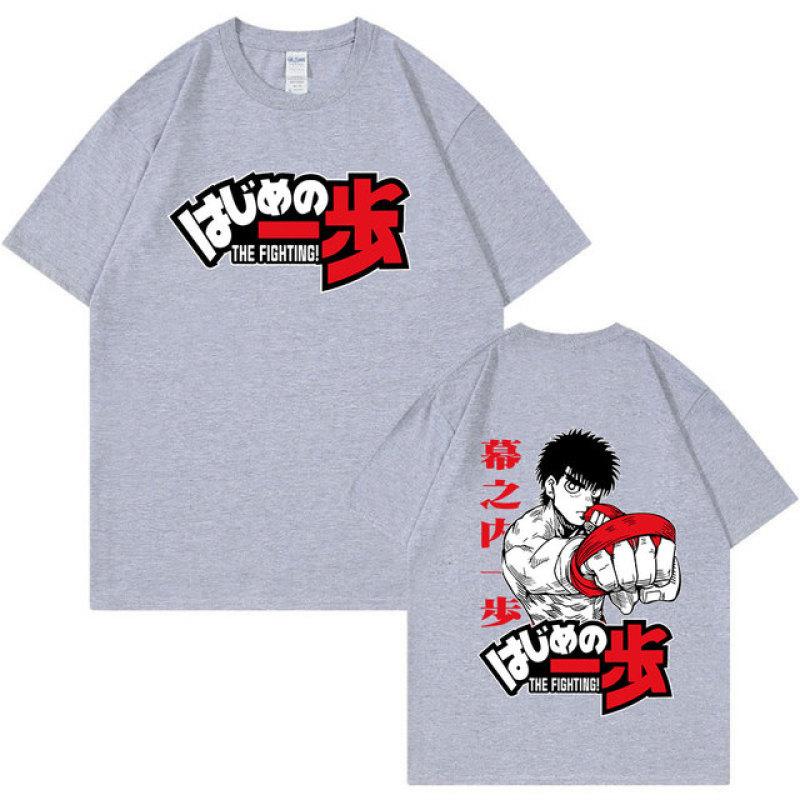 Аниме Hajime No Ippo Kamogawa футболка для бокса в спортзале Манга Макуноути Такамура Fighting KGB футболки с короткими рукавами и принтом большого размера