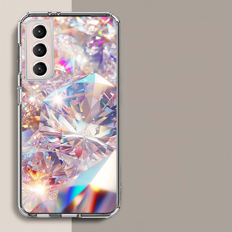 Сверкающий и Ослепительный Алмазный Камень Чехол для Телефона Для Samsung Galaxy S25 Edge S24 S23 FE S21 S20 S10 Plus S22 S26 Ultra Чехол Cl