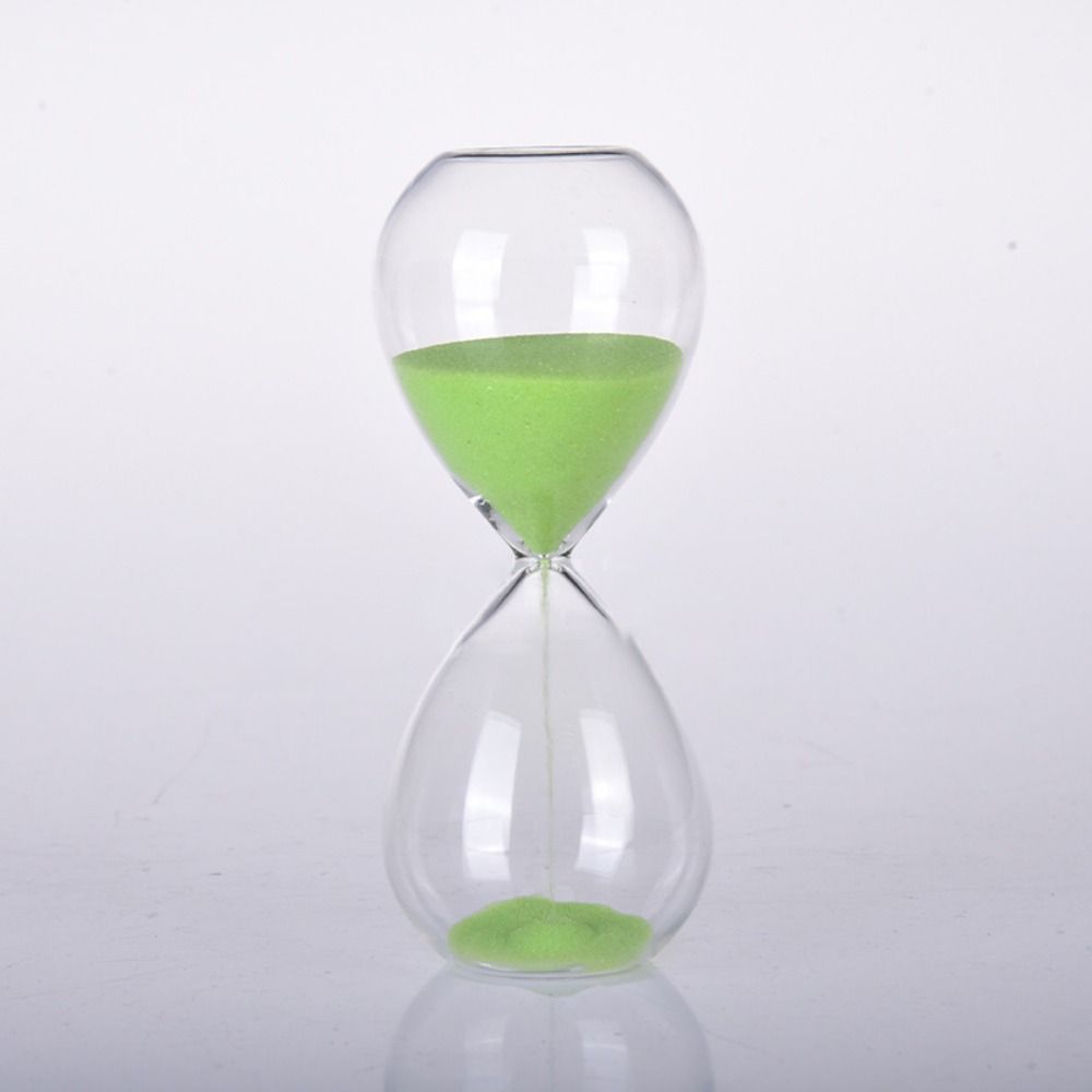 15/30 Minutes Glass Time Hourglass Timer Transparent Crafts Decoration Nordic Glass Droplet Gift