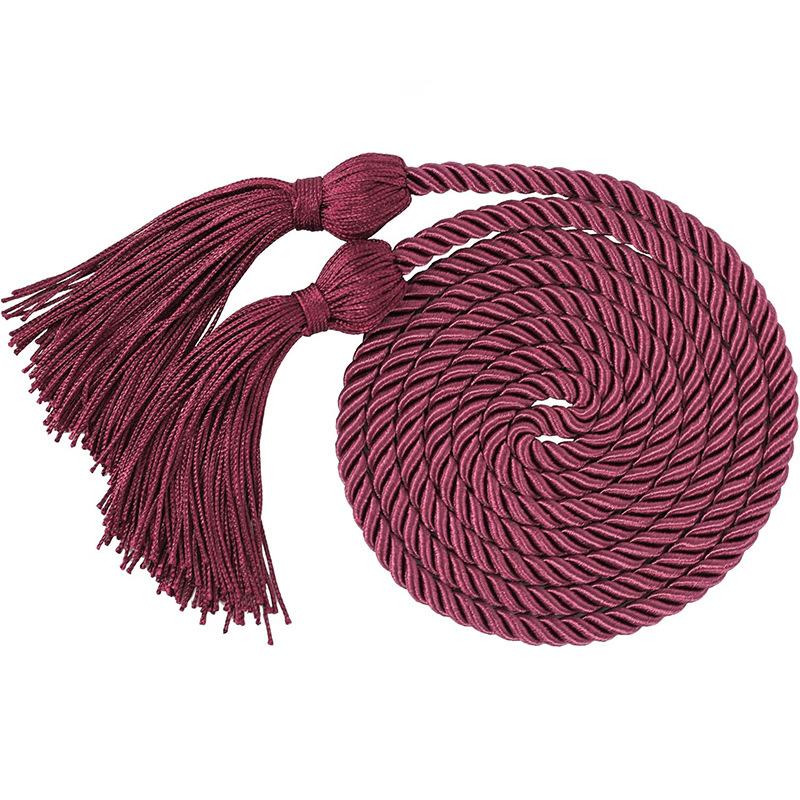 170CM Graduation Honor Cord Double Fringe Tassels Long Rope for Academic Ceremony Student Outfit Party Accessory