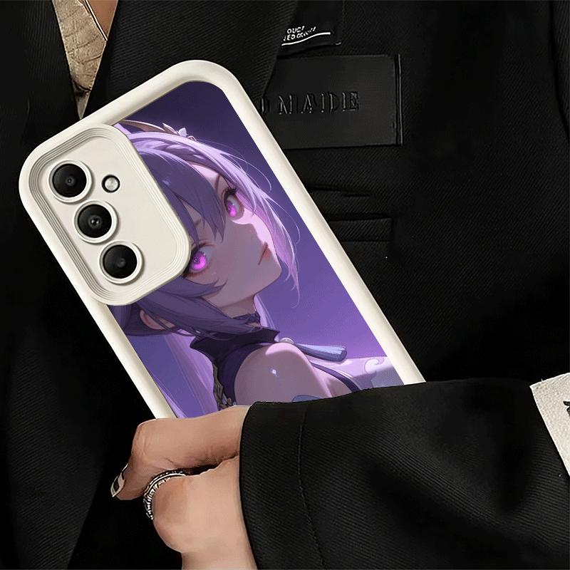 Phone Case for Samsung Galaxy S26 S25 Ultra S24 FE Genshin Impact Keqing Shell S23 Plus S22 + S21 S20 5G Soft Silicone Funda