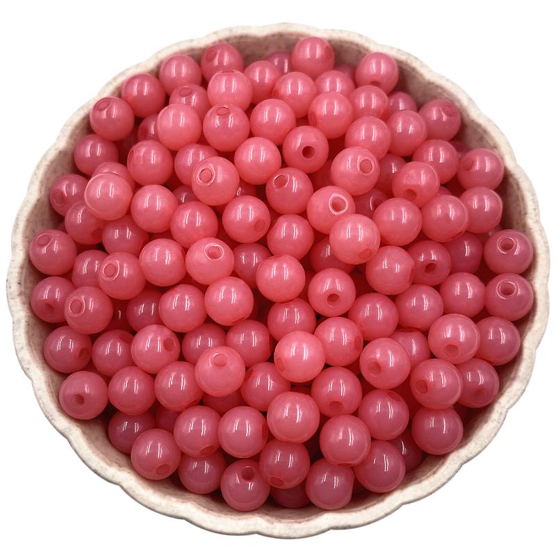 DIY фурнитура 6 мм желе цвет 200 шт Изготовление для поделок ювелирные изделия аксессуары бисер мода акриловые бусины круглые бусины