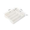 4/5 Compartments Cutlery Organizer Daily Drawer Divider Tray Rectangle Easy Clean Home Kitchen Spoon Fork Separation Box