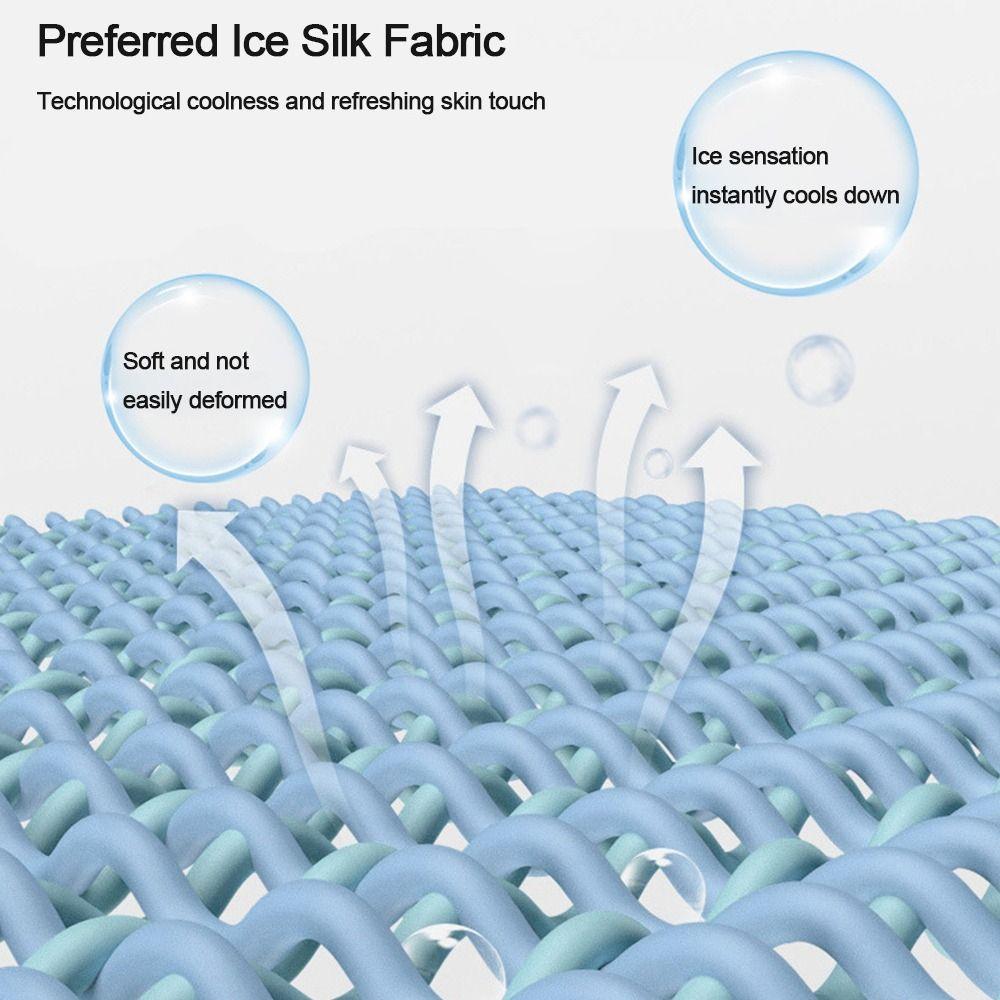 Hanging Ear Headband Ice Silk Sunscreen Mask Head Face Neck Gaiter Face Cover Scarf Headband Scarf