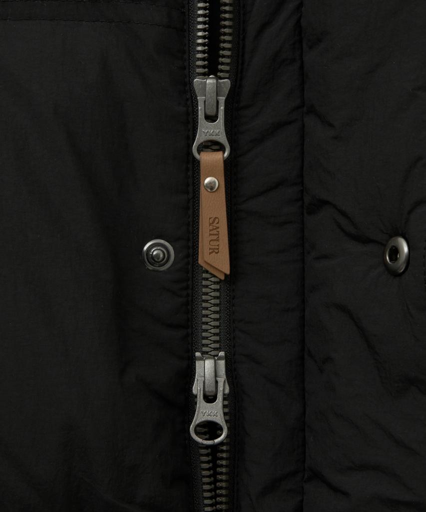 Satur Lauren Puffer Duck Down Padded Jacket Black