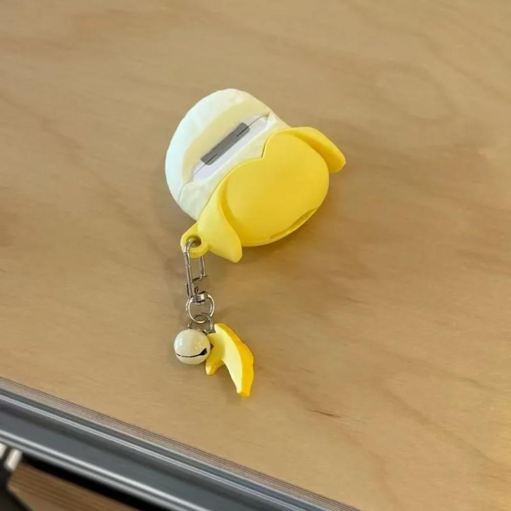 Cute 3D Peeled Banana Earphone Case for Apple Airpods 1/2 3 4 Pro Pro2 Silicone Simulation Fun Silicone Protective Case