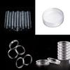 10Pcs 19Mm Clear Round Cases Coin Storage Capsules Holder Round Plastic