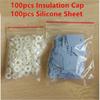 Portable Durable 100Pcs TO-220 Transistor Plastic Insulation Washer + 100Pcs TO-220 Isolated Silicone Pad Sheet Strip