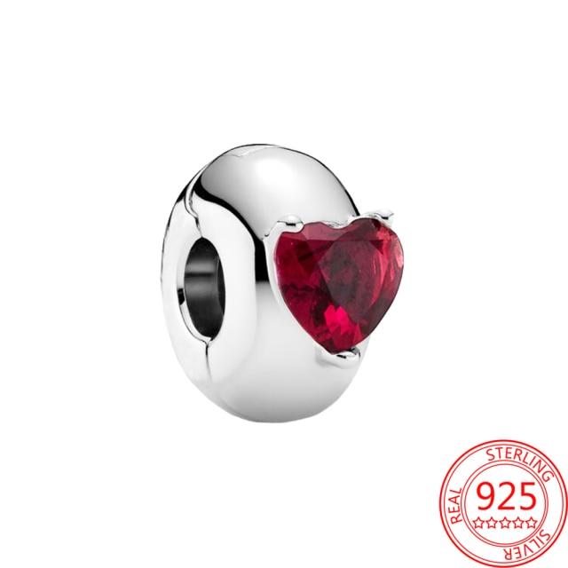 925 Sterling Silver Glass Beads Charms for Jewelry DIY Making Fit Original Bracelets Bangles for Women Gift