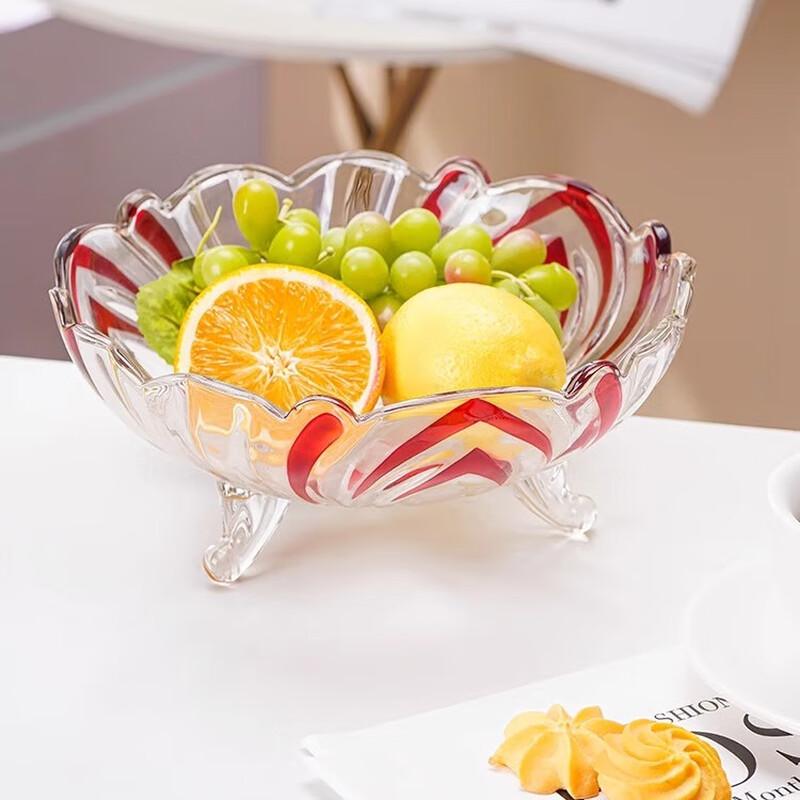 Nordic Style Crystal Glass Fruit Bowl