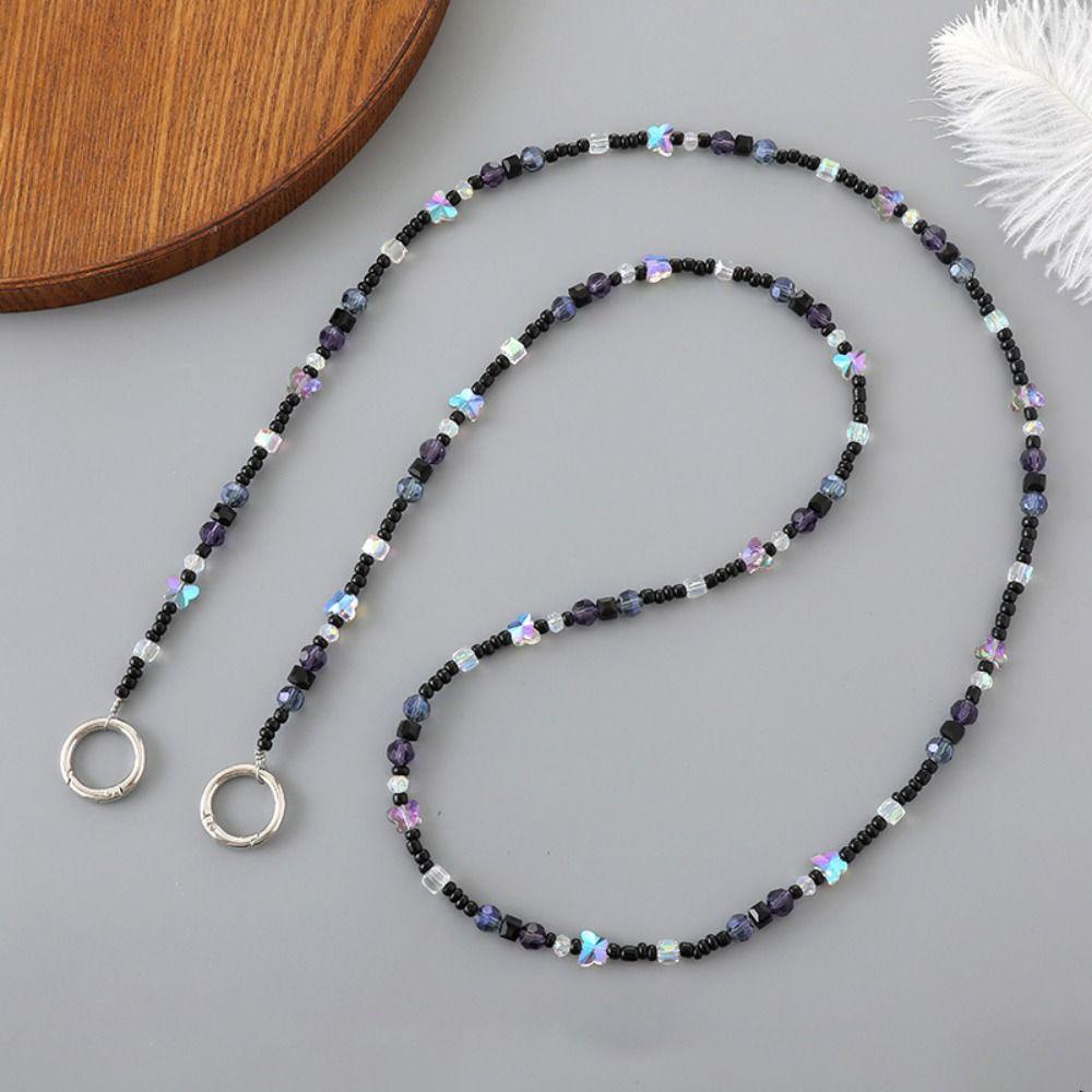 Цепочка-шнурок для телефона из жемчуга с бусинами, Универсальные ремешки-цепочки для чехла телефона, Аксессуары для телефона