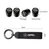 Opel Car Tire Wheel Valve Caps Cover Car Key Chain Ring Keychain For Opel Corsa D Astra Insignia Mokka Adam Combo OPC Vauxhall IL1