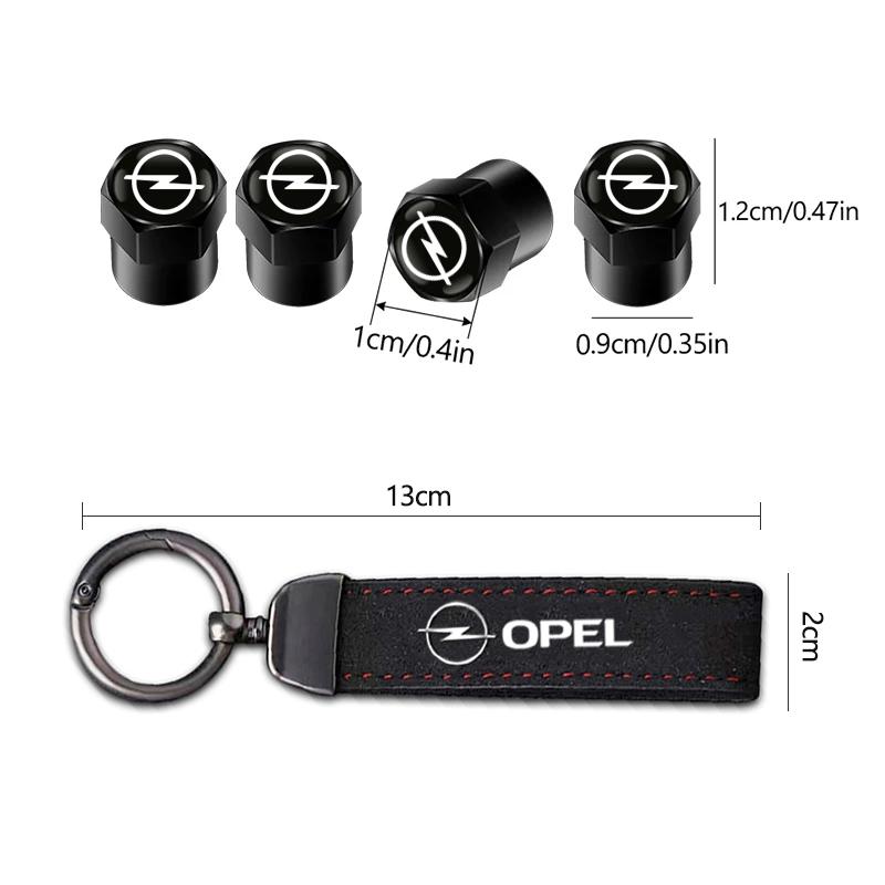 Opel Car Tire Wheel Valve Caps Cover Car Key Chain Ring Keychain For Opel Corsa D Astra Insignia Mokka Adam Combo OPC Vauxhall IL1