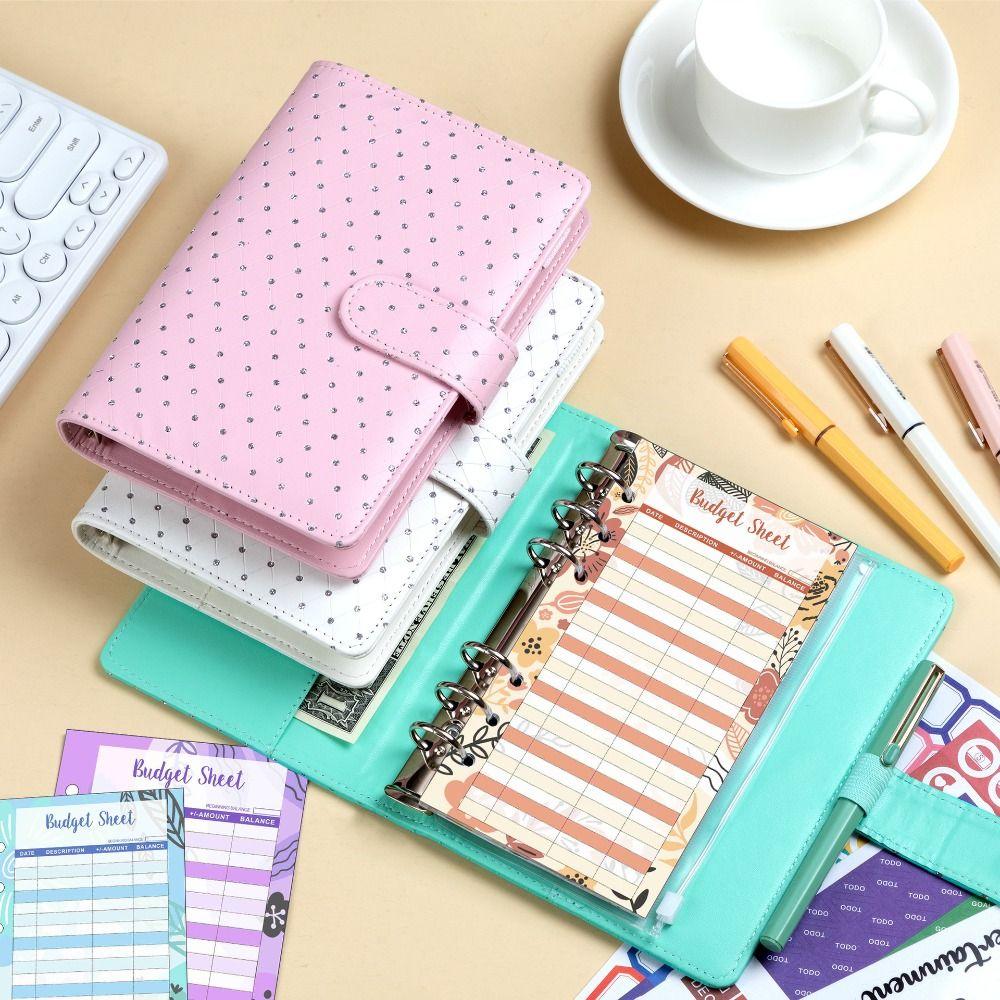 Compact Savings Challenges Book 6-Ring Mini Budget Binder Envelope Savings Challenge  Save Money