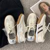 Новые женские трендовые кроссовки женские вулканизированные туфли бежевые женские туфли на платформе со шнуровкой на плоской подошве спортивные весенне-осенние женские кроссовки