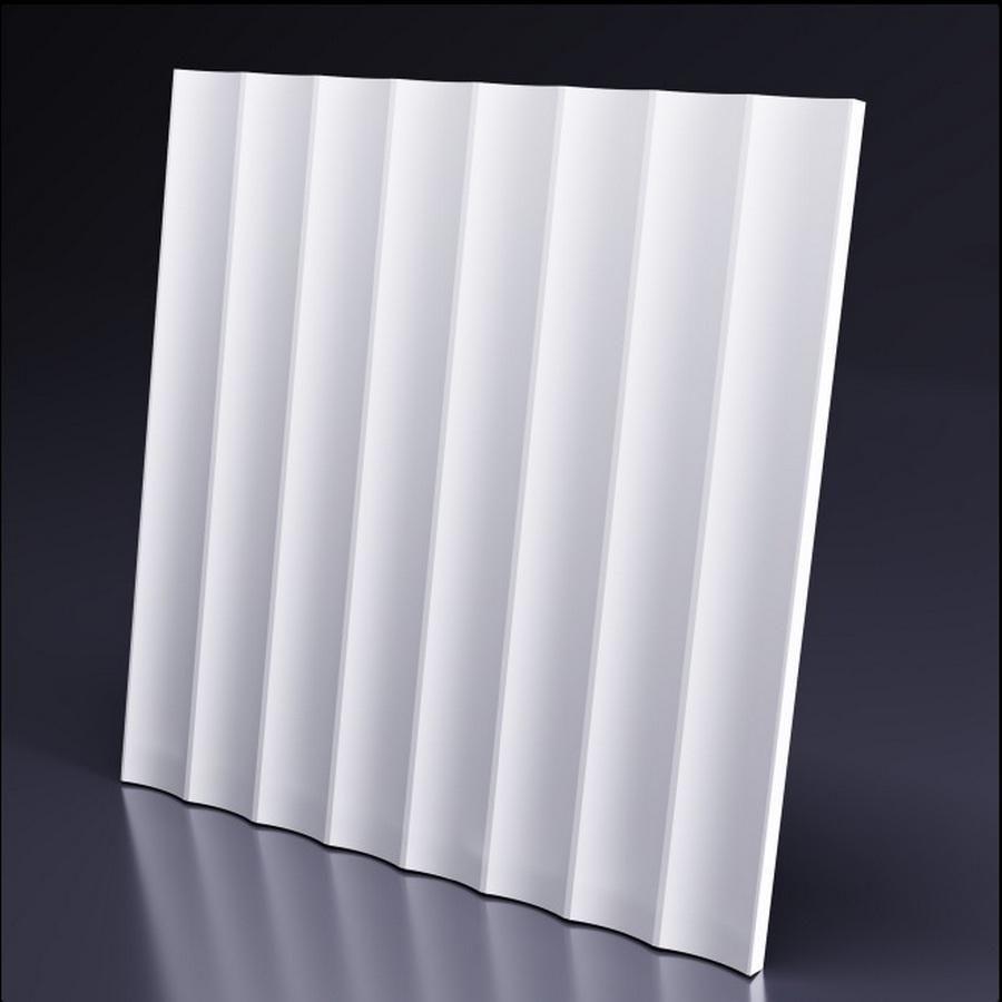 3D Wall Panel Mold for Gypsum, Plaster or Concrete Tile for Decorative Wall Panels 'Fashion'