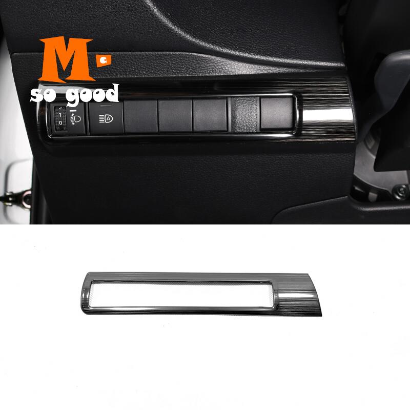 LHD автомобильный левый средний блок управления, декоративные крышки, отделка из нержавеющей стали, Стайлинг автомобиля, 1 шт. для Toyota Corolla