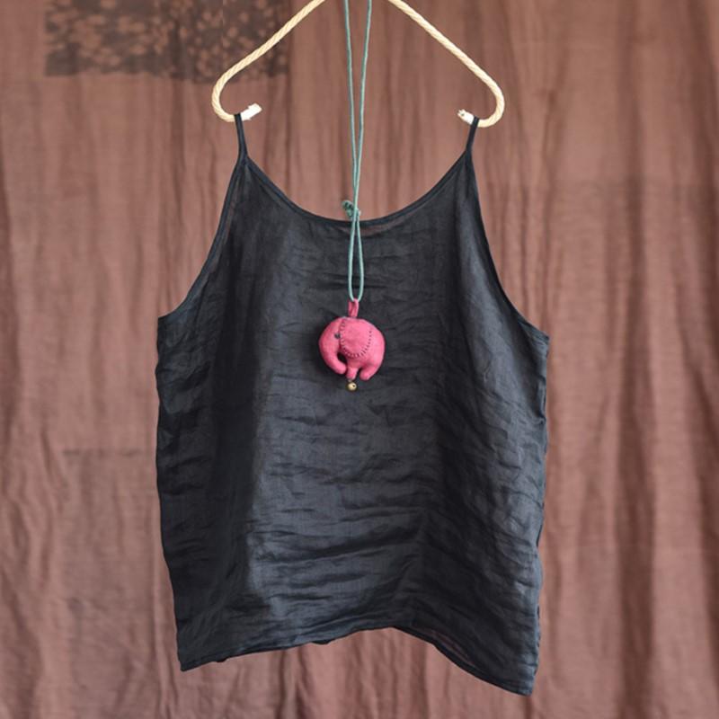 Johnature Женские однотонные майки Ramie, летняя свободная универсальная повседневная одежда