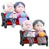 Mini Park Bench Grandpa Grandma Model Miniature Landscape Garden Decor Ornament ARI