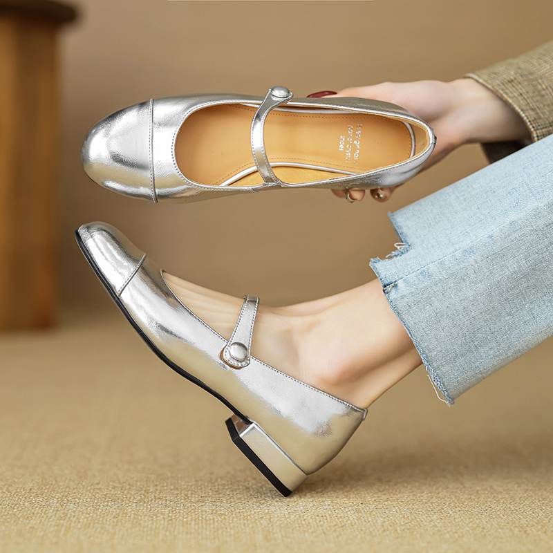 Krazing Pot Летняя обувь на низком каблуке из коровьей кожи с круглым носком, женские туфли Мэри Джейн с пряжкой и ремешком