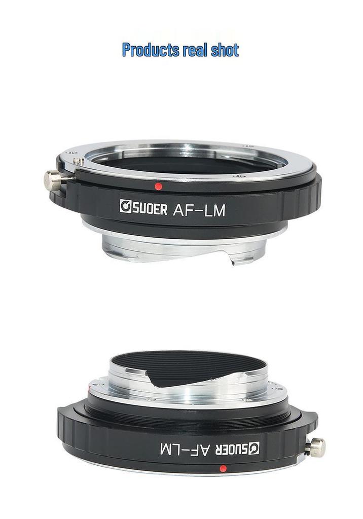 Адаптер объектива AF-LM для объективов Sony Minolta с байонетом A на камеры Leica с байонетом M, Включает заднюю крышку