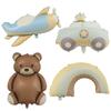 Cute Cartoon Foil Balloon Bear Aircraft Car Rainbow Balloon For Home Decoration Balloon Kids Birthday Baby Shower Party Decor