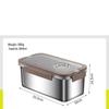 Квадратный контейнер для еды ZISIZ из нержавеющей стали 304