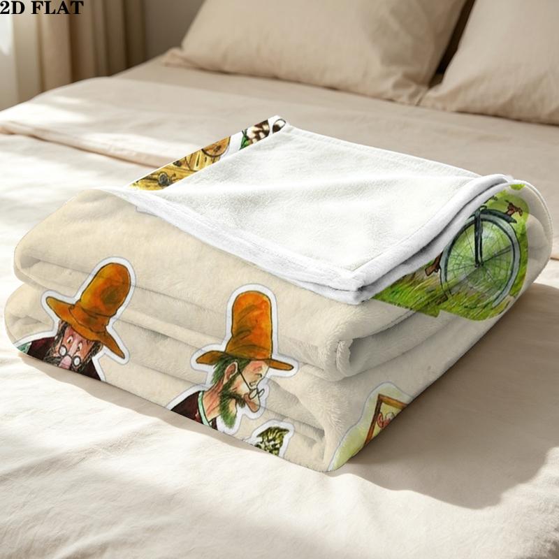 Custom Name Pettson Print Flannel Blanket, High quality Comfortable for All Seasons, Home Decor, Warmth and Comfort, Perfect for Christmas Gifts