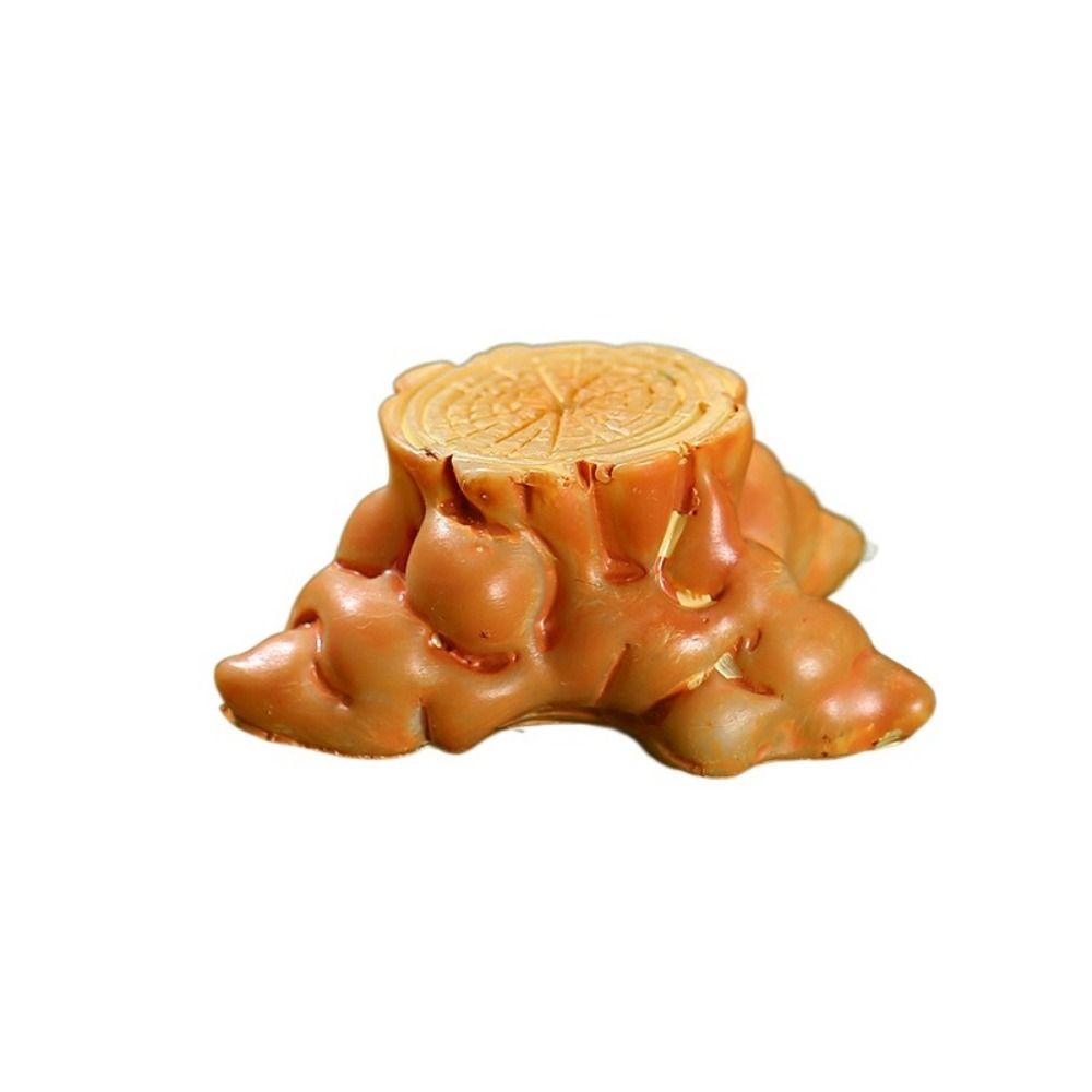 Creative Cute Simulation Tree Stump Cartoon DIY Resin Small Tree Stump Tree Stump Shape Tree Stump Ornaments Courtyard