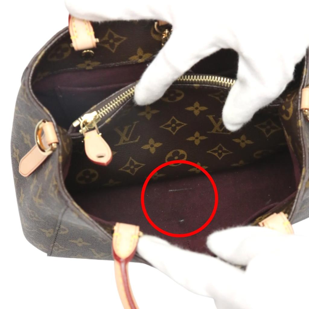 LOUIS VUITTON Monogram Handbag Shoulder Bag Monogram canvas Brown Women M41055 Used