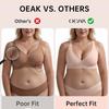 OEAK Женский бесшовный бюстгальтер-футболка пуш-ап с глубоким V-вырезом