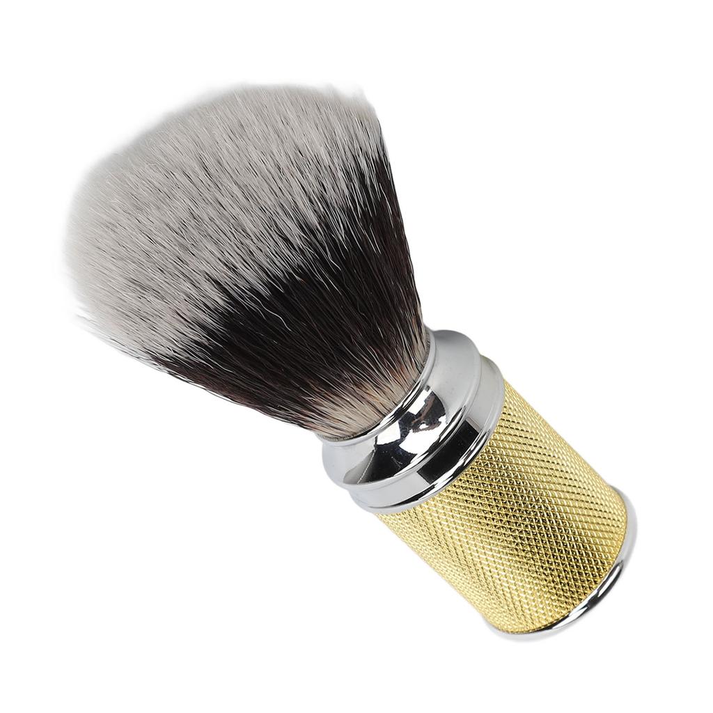 Nylon Beard Foaming Brush Curved Handle Cleaning Synthetic Lather Beard Foaming Brush