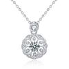 New D Color Real Moissanite Necklace Top Quality 925 Sterling Silver Pendant Necklaces For Women Bride Sparkling Wedding Jewelry