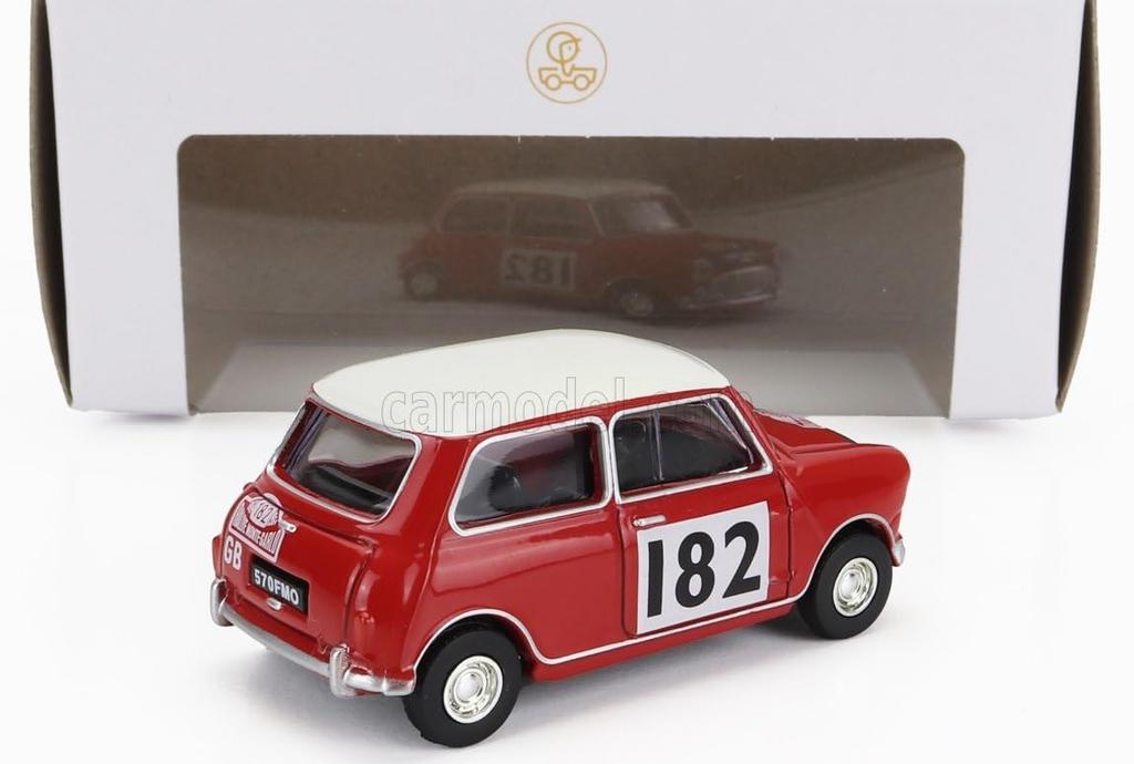 NOREV Mini Cooper S 1/54 Scale Diecast Model Car, Monte Carlo Rally 1964, N182 [Imported]