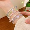 Браслет из эластичного хрусталя с подвеской в виде медведя и звезды-бабочки, глазурованный, легкая роскошь, высокое чувство стиля, милый браслет, универсальное украшение для женщин