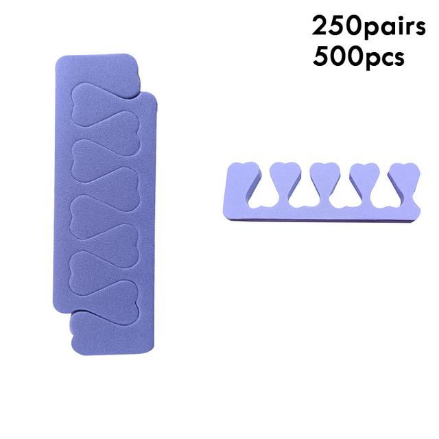 500 шт., набор разделителей для пальцев ног для педикюра, разделители пальцев для дизайна ногтей, мягкие поролоновые растягиватели для пальцев ног и пальцев, расслабляющий удержание