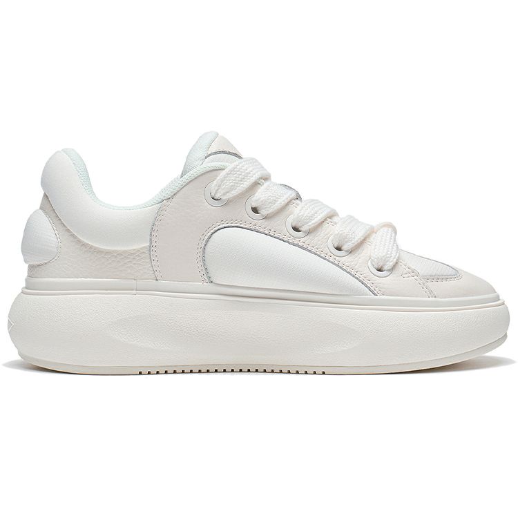 Li Ning Cloud Travel C4D Thick Sole Wear Resistant Shock Absorption Low Top Casual Shoes Men Sneaker Off-White AZGT089-4